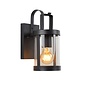 Lucide Lindelo - Wandlamp Buiten 1xE27 IP23 Zwart