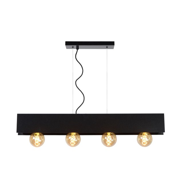 Lucide Surtus - Hanglamp 4xE27 Zwart