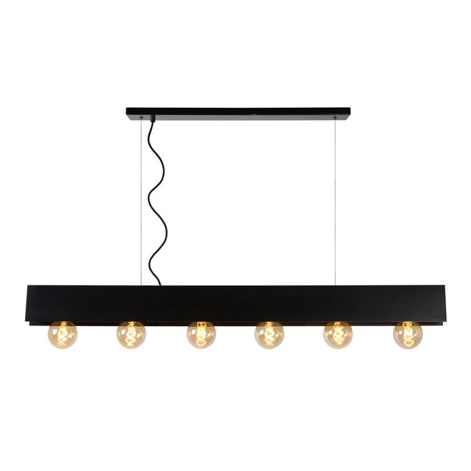 Lucide Surtus - Hanglamp 6xE27 Zwart