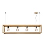 Lucide Oris - Hanglamp 4xE27 Licht hout