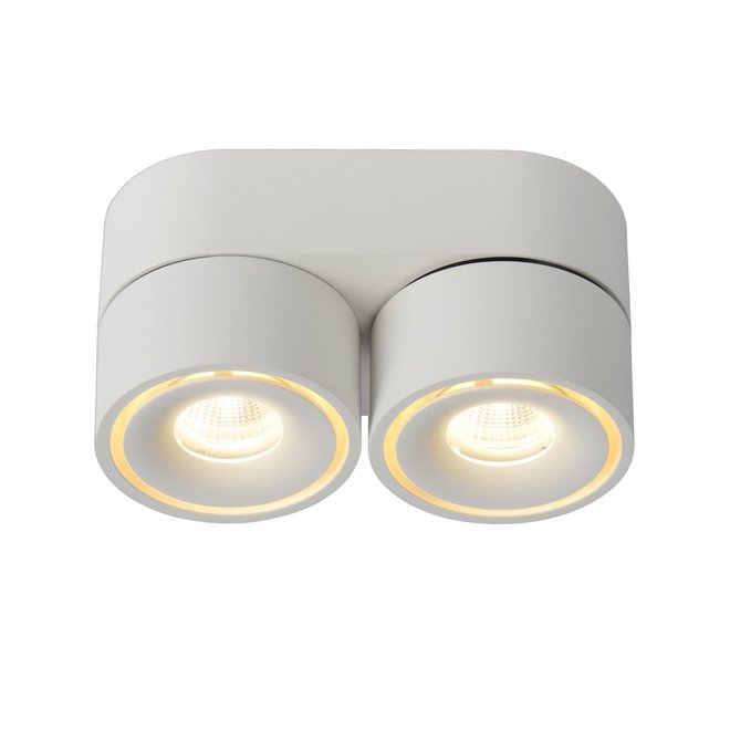 Lucide Yumiko - Plafondspot Ø 7,8 cm LED Dimb. 2x8W 2700K Wit