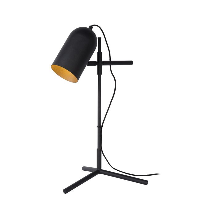 Lucide Edek - Tafellamp 1xE27 Zwart