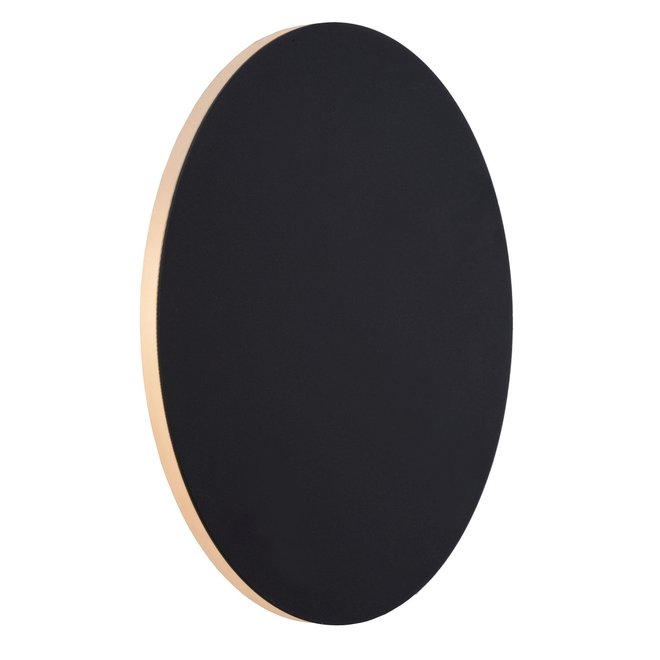Lucide Eklyps Led - Wandlamp Ø 25 cm LED 1x8W 3000K Zwart