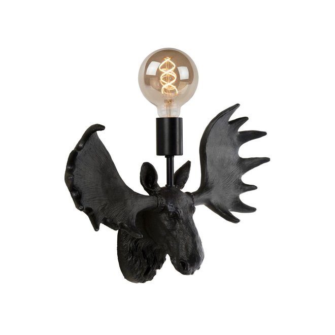 Lucide Extravaganza Moose - Wandlamp 1xE27 Zwart