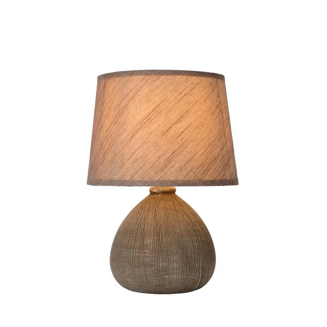 Lucide Ramzi - Tafellamp Ø 18 cm 1xE14 Bruin