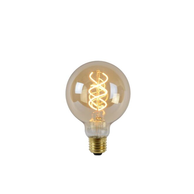 Lucide Led Bulb - Filament lamp Ø 9,5 cm LED Dimb. E27 1x5W 2200K Amber