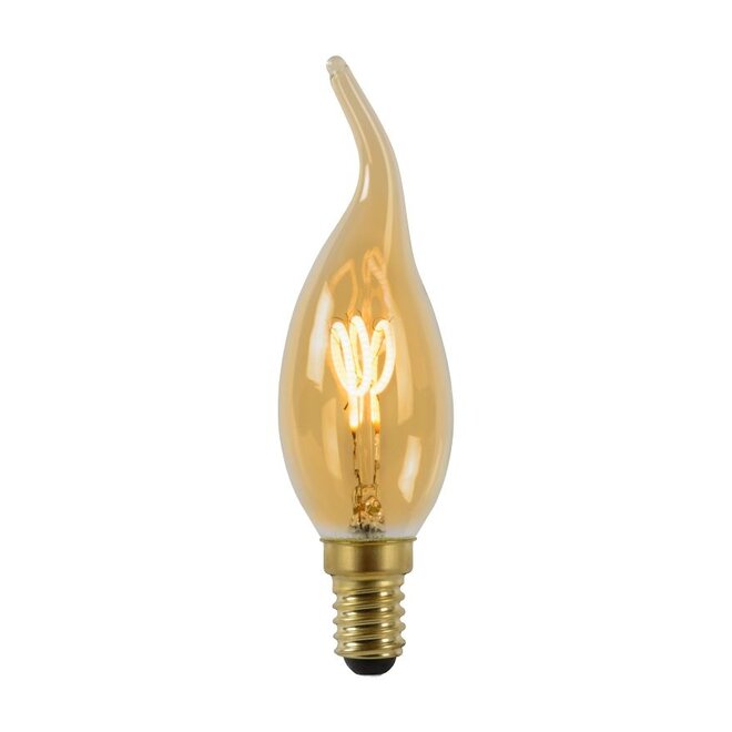 Lucide Led Bulb - Filament lamp Ø 3,5 cm LED Dimb. E14 1x3W 2200K Amber