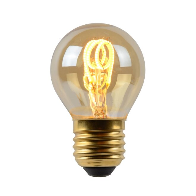 Lucide Led Bulb - Filament lamp Ø 4,5 cm LED Dimb. E27 1x3W 2200K Amber