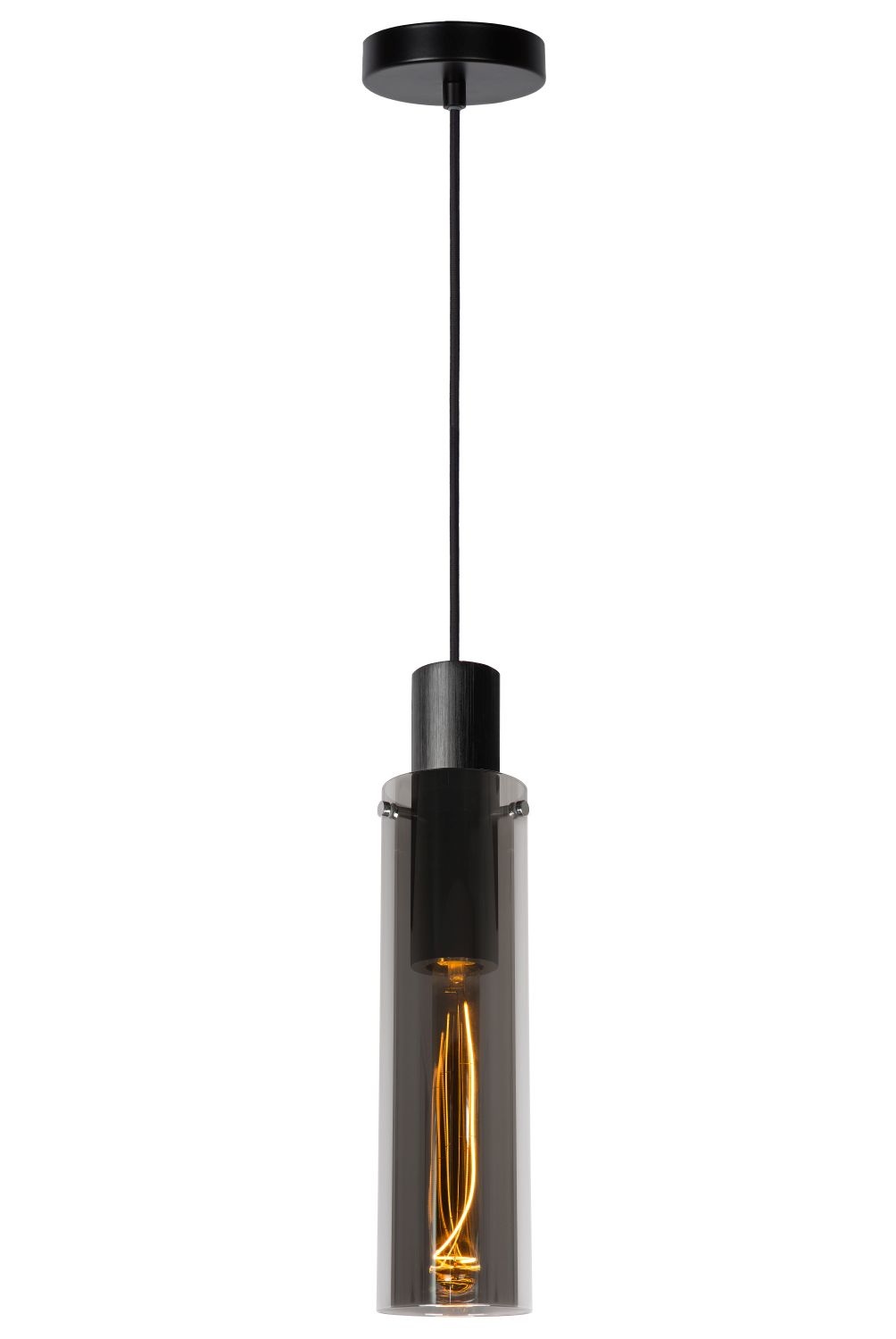 Lucide Orlando - Hanglamp Ø 10 cm 1xE27 Fumé- 2e kansje