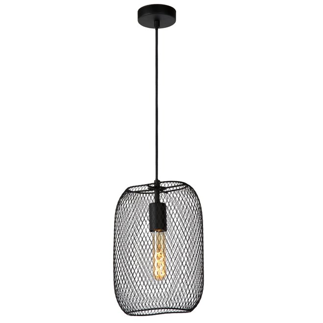 Lucide Mesh - Hanglamp 1xE27 Zwart