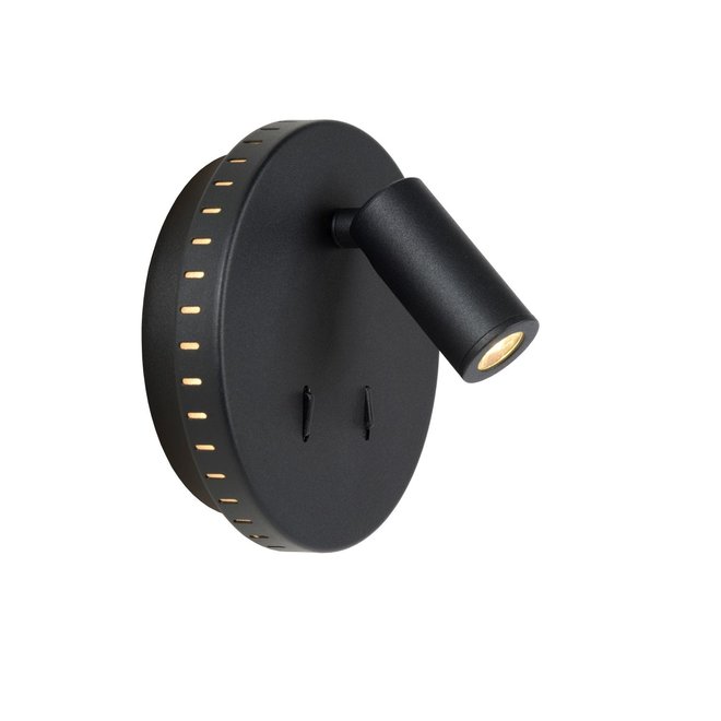 Lucide Bentjer - Wandlamp Ø 14 cm LED 3000K Zwart