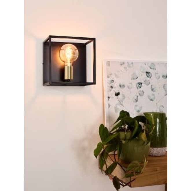 Lucide Ruben - Wandlamp 1xE27 Zwart