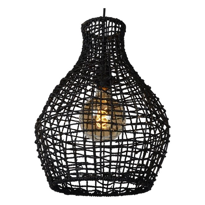 Lucide Alban - Hanglamp Ø 35 cm 1xE27 Zwart