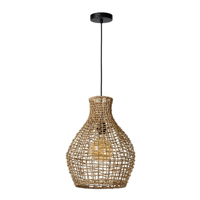 Lucide Alban - Hanglamp Ø 35 cm 1xE27 Licht hout