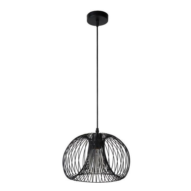Lucide Vinti - Hanglamp Ø 30 cm 1xE27 Zwart
