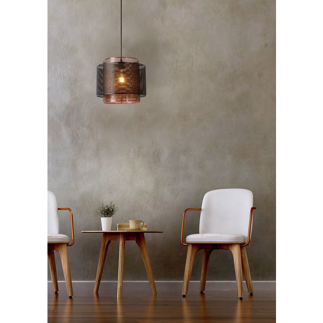 Lucide Orrin - Hanglamp Ø 34 cm 1xE27 Zwart