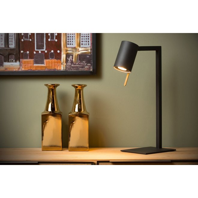 Lucide Lesley - Bureaulamp 1xGU10 Zwart