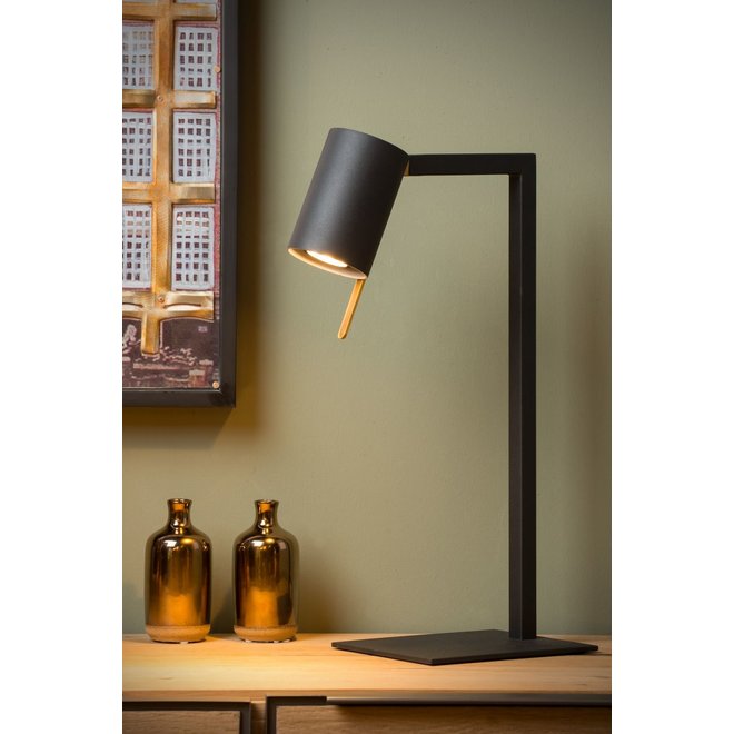Lucide Lesley - Bureaulamp 1xGU10 Zwart