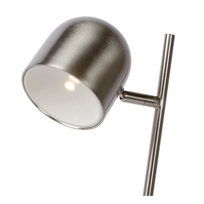 Lucide Skanska - Bureaulamp Ø 16 cm LED Dimb. 1x5W 3000K Mat chroom