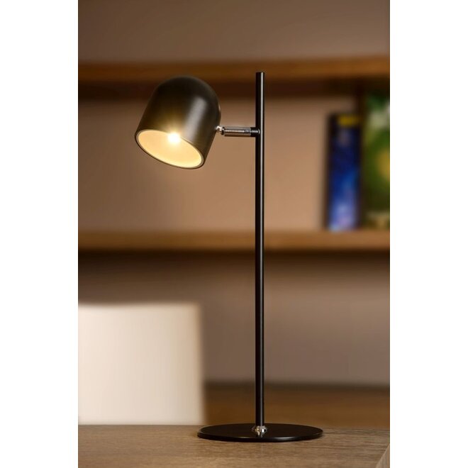 Lucide Skanska - Bureaulamp Ø 16 cm LED Dimb. 1x5W 3000K Zwart