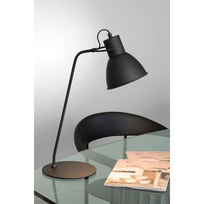 Lucide Shadi - Bureaulamp Ø 20 cm 1xE14 Zwart