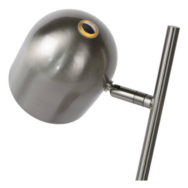 Lucide Skanska - Vloerlamp LED Dimb. 2x5W 2700K Mat chroom