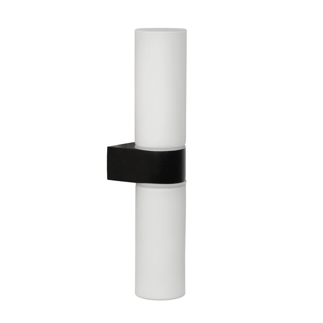 Lucide Jesse - Wandlamp Badkamer 2xG9 IP44 Zwart