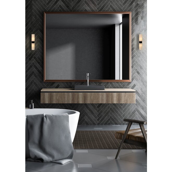 Lucide Jesse - Wandlamp Badkamer 2xG9 IP44 Zwart