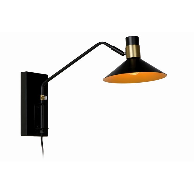 Lucide Pepijn - Wandlamp 1xE14 3 StepDim Zwart