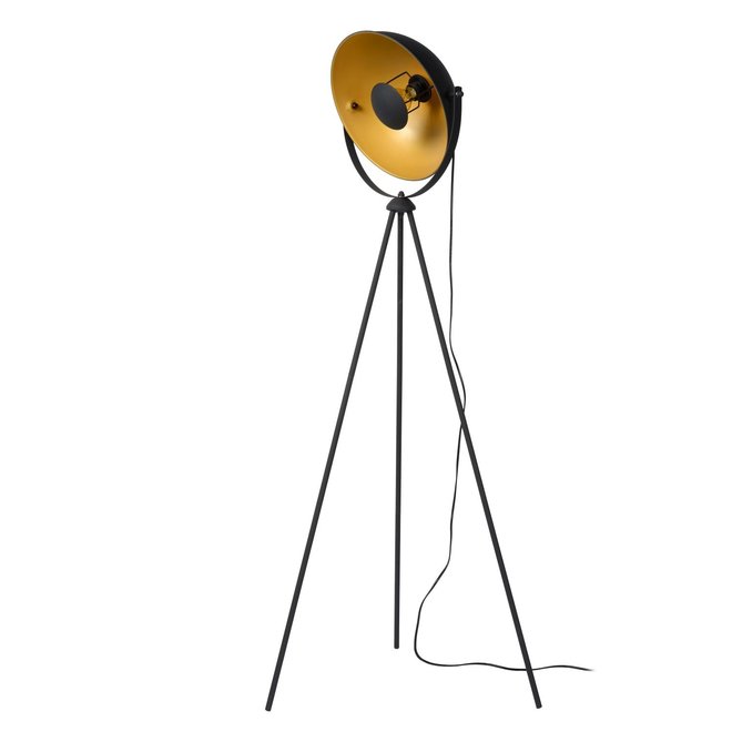 Lucide Alvaro - Vloerlamp 1xE27 Zwart