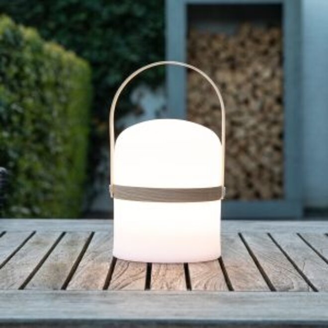 Lucide Joe - Tafellamp Buiten Ø 14,5 cm LED Dimb. 1x3W 2800K IP44 Wit