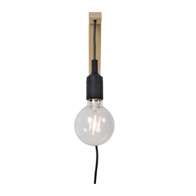 Lucide Fix Wall - Wandlamp 1xE27 Zwart