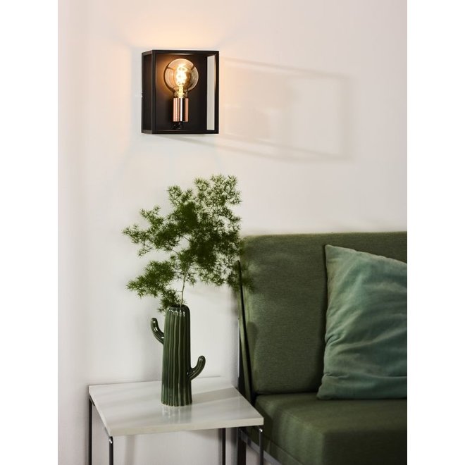 Lucide Arthur - Wandlamp 1xE27 Zwart