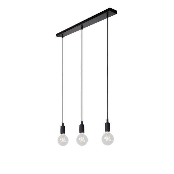 Lucide Fix Multiple - Hanglamp 3xE27 Zwart