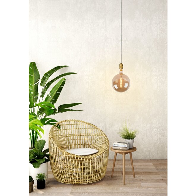 Lucide Jova - Hanglamp Ø 4,6 cm 1xE27 Mat Goud / Messing