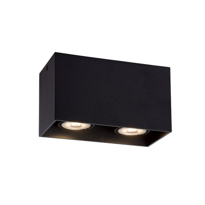 Lucide Bodi - Plafondspot 2xGU10 Zwart