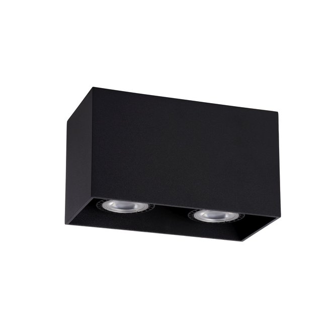 Lucide Bodi - Plafondspot 2xGU10 Zwart