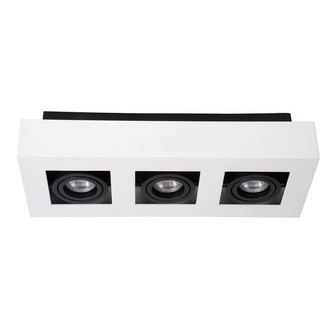 Lucide Xirax - Plafondspot LED Dim to warm GU10 3x5W 2200K/3000K Wit