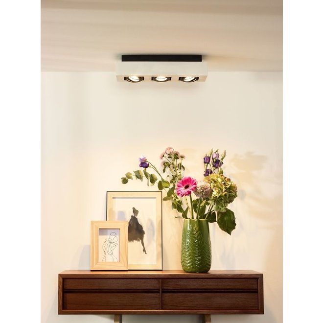 Lucide Xirax - Plafondspot LED Dim to warm GU10 3x5W 2200K/3000K Wit