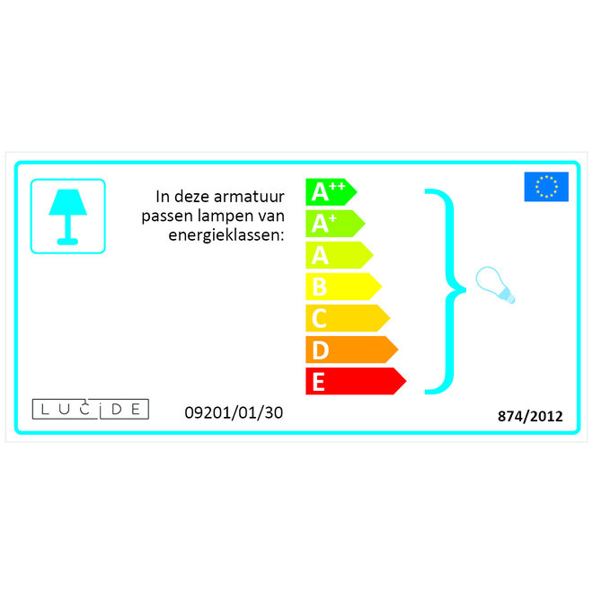 Lucide Devi - Wandlamp 1xG9 Zwart