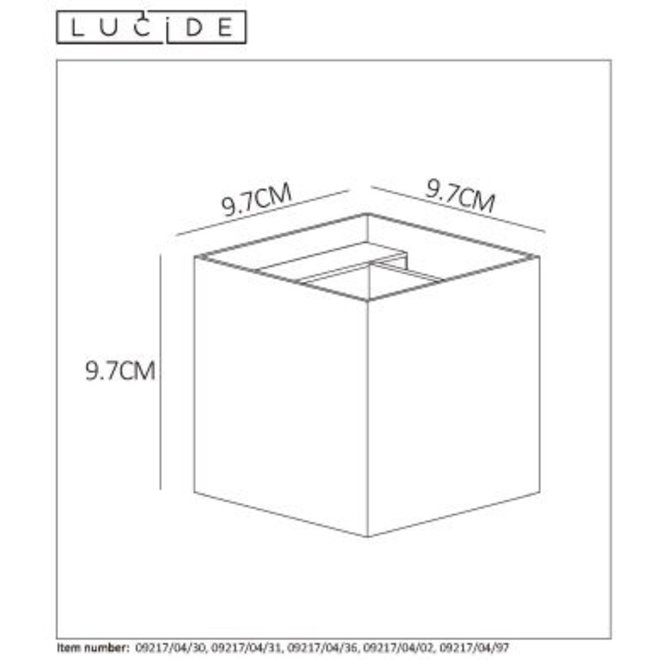 Lucide Xio - Wandlamp LED Dimb. G9 1x3,5W 2700K Koffie