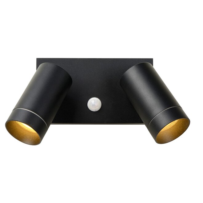 Lucide Taylor - Wandspot Buiten 2xGU10 IP44 Zwart