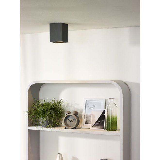 Lucide Bentoo-led - Plafondspot LED Dimb. GU10 1x5W 3000K Grijs