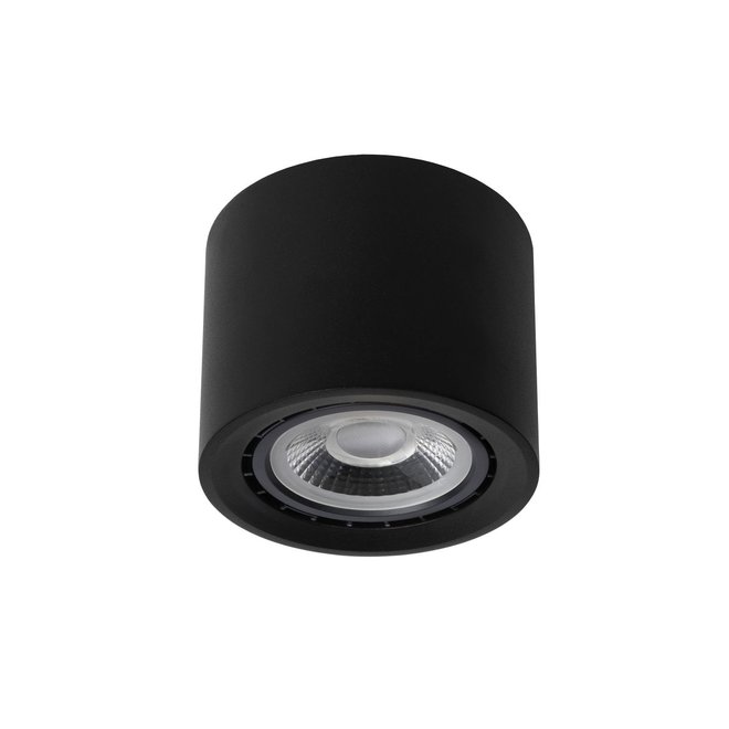 Lucide Fedler - Plafondspot Ø 12 cm LED Dim to warm GU10 1x12W 2200K/3000K Zwart