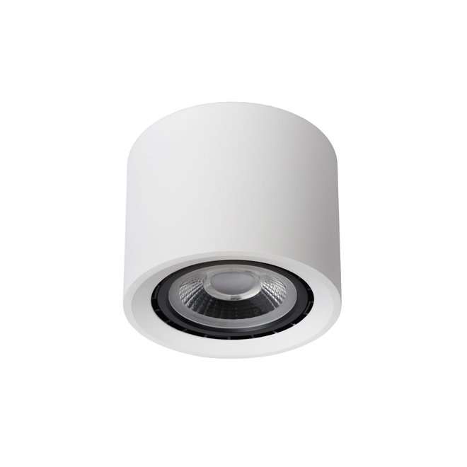 Lucide Fedler - Plafondspot Ø 12 cm LED Dim to warm GU10 1x12W 2200K/3000K Wit