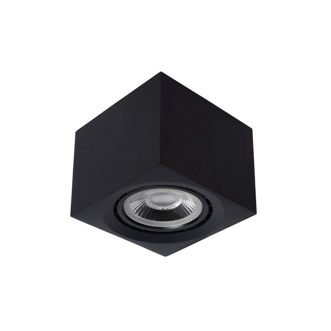 Lucide Fedler - Plafondspot LED Dim to warm GU10 1x12W 2200K/3000K Zwart