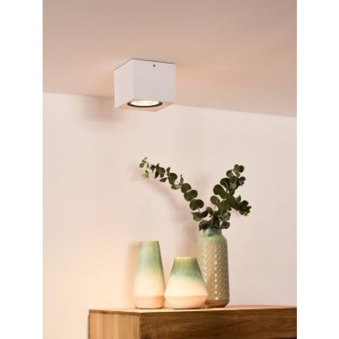 Lucide Fedler - Plafondspot LED Dim to warm GU10 1x12W 2200K/3000K Wit