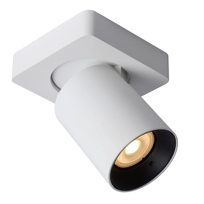 Lucide Nigel - Plafondspot LED Dim to warm GU10 1x5W 2200K/3000K Wit
