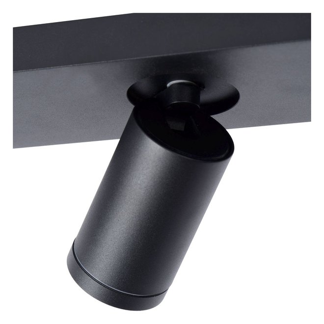 Lucide Taylor - Plafondspot Badkamer LED Dim to warm GU10 3x5W 2200K/3000K IP44 Zwart