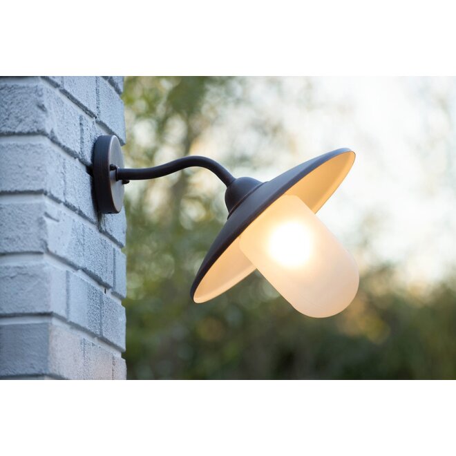 Lucide Aruba - Wandlamp Buiten Ø 30 cm 1xE27 IP44 Roest bruin